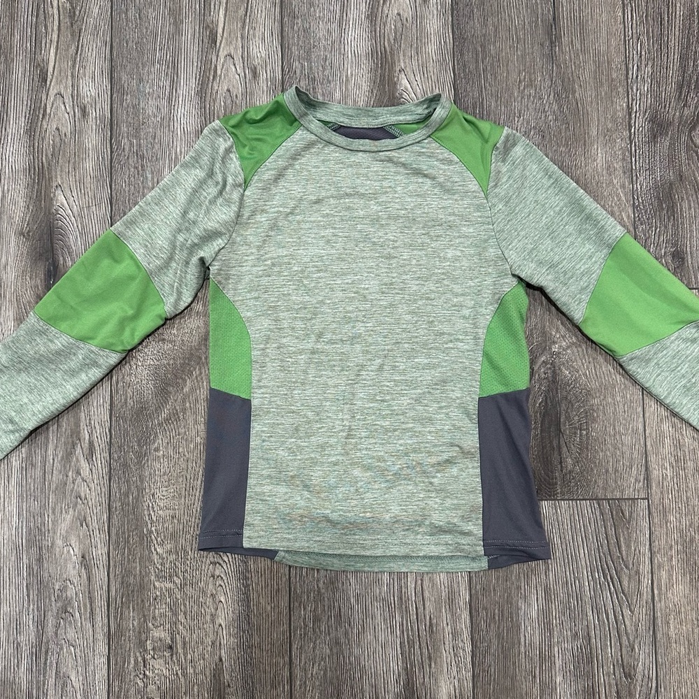 Champion Heather Green and Gray Sport Shirt, Size S (6/7)
